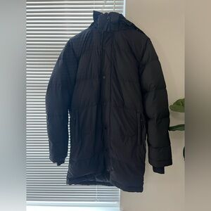 Aritzia (TNA) Super Puff. Mid Length. Size Small. Black. RDS Certified.